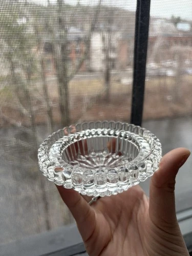 4” Glass  Insert ONLY  LG Wright & Fenton Lamps , Weishar , Moon & Star