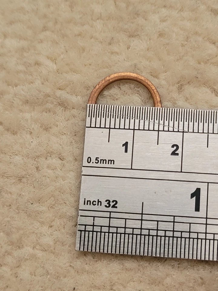 Genuine Ford Sierra 1985-1987 12mm Fuel Filter Sealing Ring - 6054981 x 2 - Image 4 of 4