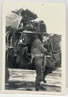 1940s Soldier In Wrecked German Transport Plane WWII Trophy Vtg Military Photo
