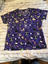 HALLOWEEN SCRUB SIZE LARGE BY ZOE CHLOE PREOWNED