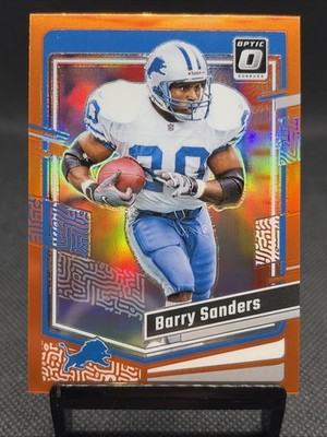 2023 Panini Donruss Optic Barry Sanders Orange Prizm 112/249