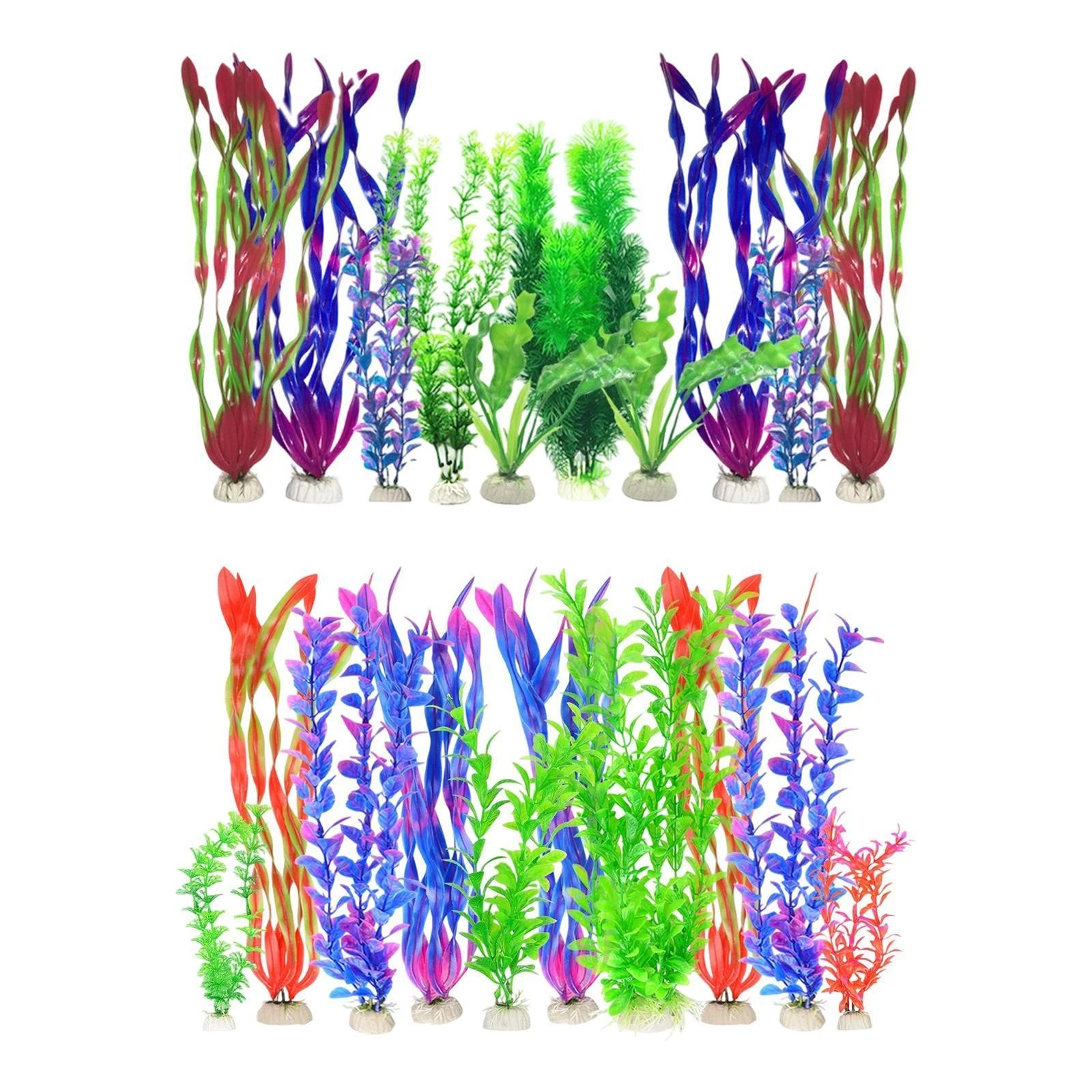 10x Artificial Fish Tank Plants Colorful Easy to Clean Fish Tank Accessories
Opens in a new window o
