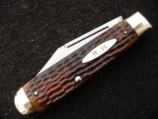 Vintage Case Tested XX 6231 1/2 Pretty Green Bone Large Jack Knife '20-'40 Exc 