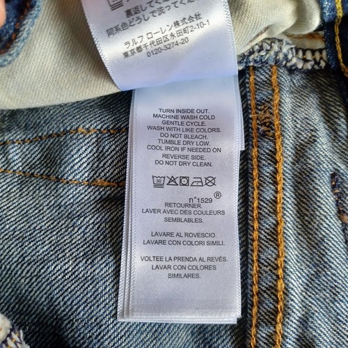 Polo Ralph Lauren 'The Sullivan Slim Jeans' BOYS 10 Distressed Patch Bulldog U.S - Picture 10 of 20
