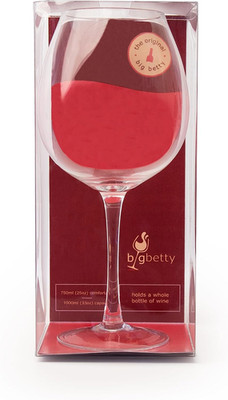 Premium Giant Wine Glass by Big Betty, Holds Full 750ml Bottle of Wine