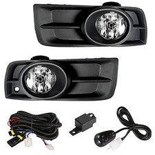 1 Pair Fog Lights Assembly Replacement for 2010-2014 Chevy Cruze Clear Lens