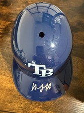 Heriberto Hernandez Signed Tampa Bay Rays Mini Helmet JSA Cert