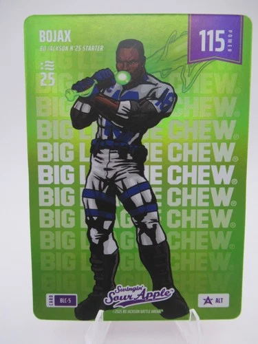 2025 Bo Jackson Battle Arena NSCC BOJAX Big League Chew Sour Apple BLC-5 ALT