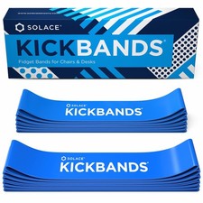 KICK BANDS Chair Bands for Kids with Fidgety Feet 12-Pack - ADHD Fidget Kickb...