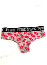 Victoria's Secret PINK Logo Cheekster Panty Red Lips