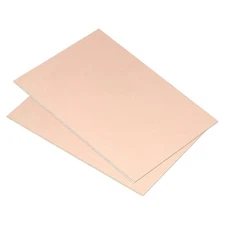 2Pcs FR4 Double Side Copper Clad, PCB Laminate Circuit Board 100 x 70 x 0.8mm