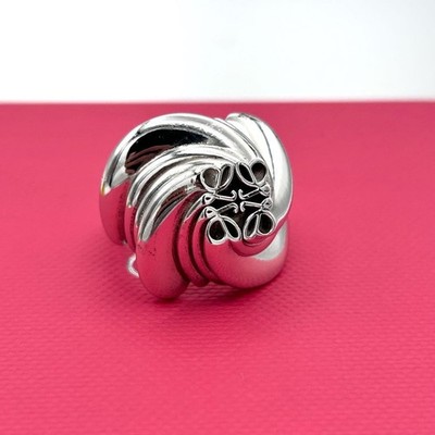 LOEWE Anagram Ring, Ag925, Art Design Size 11 Used Rare Model