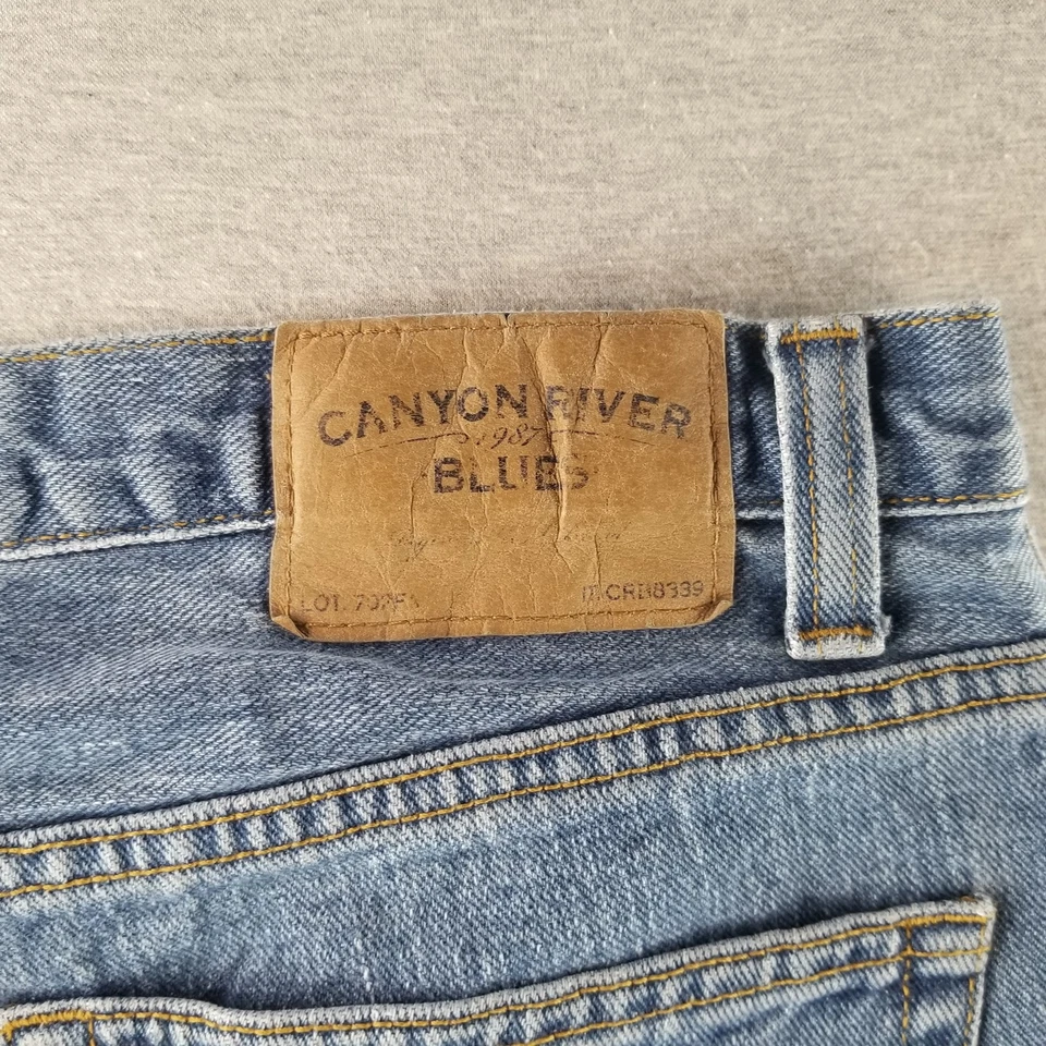 Jean Canyon River Blues Hombre Talla 32x32 De Colección Ajuste Regular Lavado Med 100% Cttn Normcore Foto 4 de 4