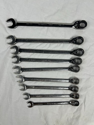 #ad Snap On Tools 10mm 18mm Ratchet Wrench Set SOEXRM710 Flank Drive Plus READ $399.99