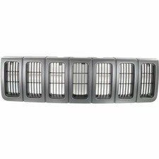 New For 1996-1998 Front Grille Jeep Assembly Grand Fits Cherokee Black Plastic