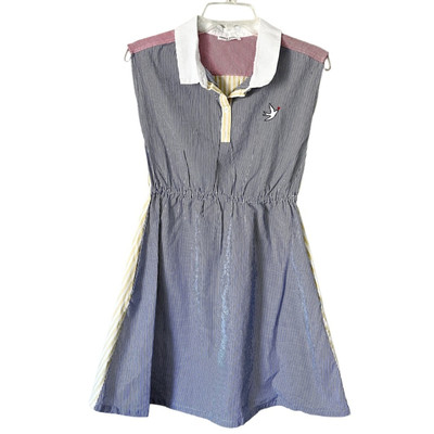 SONIA RYKIEL PARIS Flora striped sleeveless dress size 14 designer