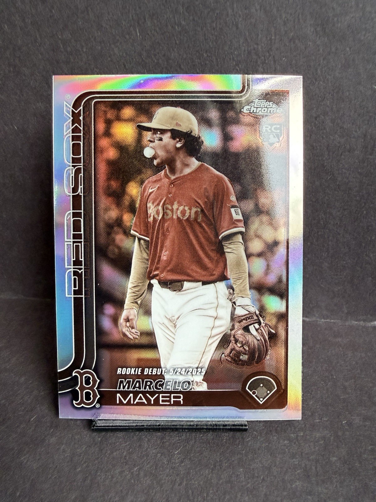 2025 Topps Chrome Update Marcelo Mayer Sepia Refractor Rookie Debut #USC117