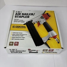 18 Gauge 2-in-1 Air Nailer/Stapler, Central Pneumatic 18G NailGun 18G AirStapler