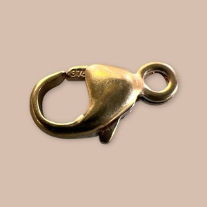 Fermoir à Pince (lobster Clasp) En Or 9 Carats - Fournitures Bijoux Vintage Années 70 - Occasion