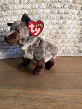 TY Beanie Baby - HOWL the Wolf (7 inch) - MWMTs Stuffed Animal Toy