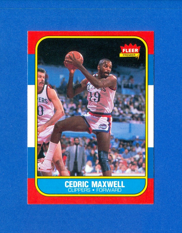 1986/1987 Fleer Basketball #70 Cedric Maxwell '86 Set Break Card NR/MT Condition
