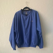 Ahead Herren Blau Golf Pullover Langarm M Logo Pflegeleicht Polyester