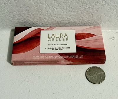 LAURA GELLER  CREAM TO POWDER TRIO FOR LIPS, EYES, AND CHEEKS -THINK PINK-Sealed