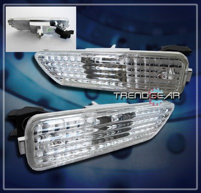 1999-2005 VW GOLF JETTA SIDE MARKER BUMPER LIGHTS CLEAR 2000 2001 2002 2003 2004