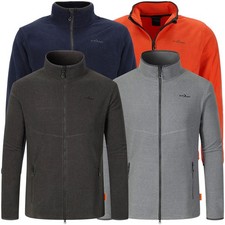 Giacca pile uomo Blue Wave giubbino Marco effetto righe collo alto zip