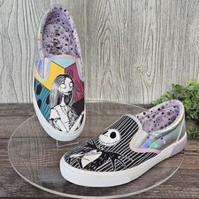 Disney Nightmare Before Christmas Slip On Shoes Jack Sally Women's Size 8
