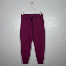 Carhartt Force Women L Wine Maroon Essential Jogger Scrub Pants Medical Nurse