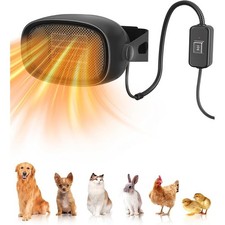 600W Dog House Heater with Thermostat Pet Warmer for Cold Winter 6.5 Ft Cord