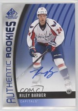 2017-18 SP Game Used Authentic Rookies Blue Auto Riley Barber #131 Auto 3tt