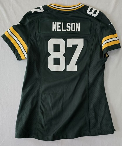 Jordy Nelson Green Bay Packers Jersey Womens Medium Green NFL Nike On Field - Picture 5 of 5