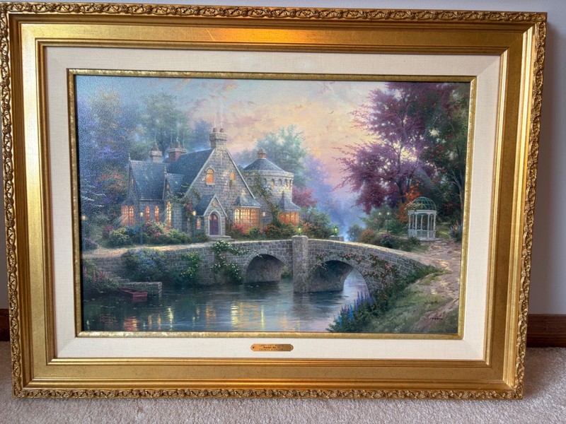 Thomas Kinkade on Canvas - Lamplight Manor IV Signed & Numbered. 2358 of 4950