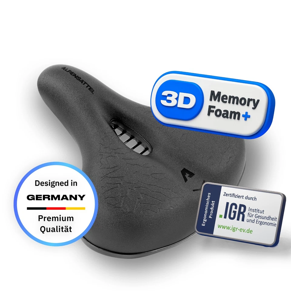 Alpensattel 3.0 Komfort - Vielseitiger Premium-Sattel für alle Radtypen - Bild 2 von 4