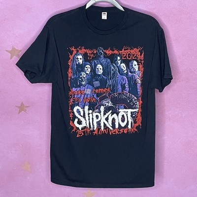 Slipknot Merch 25th Anniversary Here Comes The Pain Tour T Shirt Medium Barcode