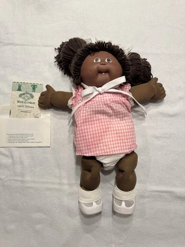 Cabbagepatch Kids African with Papers and Clothes Vintage