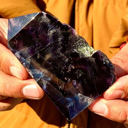 193G Natural Fluorite Crystal Column Magic Wand Obelisk Point Earth Healing - 第 10/12 張圖片