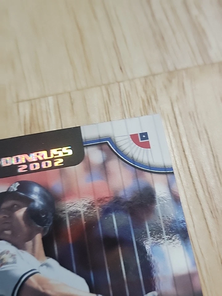 2002 Donruss DEREK JETER Career Stat Line /188 #3 New York Yankees SP - Image 3 of 4