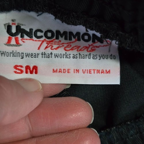 Uncommon Threads Black Unisex Cotton Elastic Classic Cook Chef Pants Size Small - Picture 12 of 14