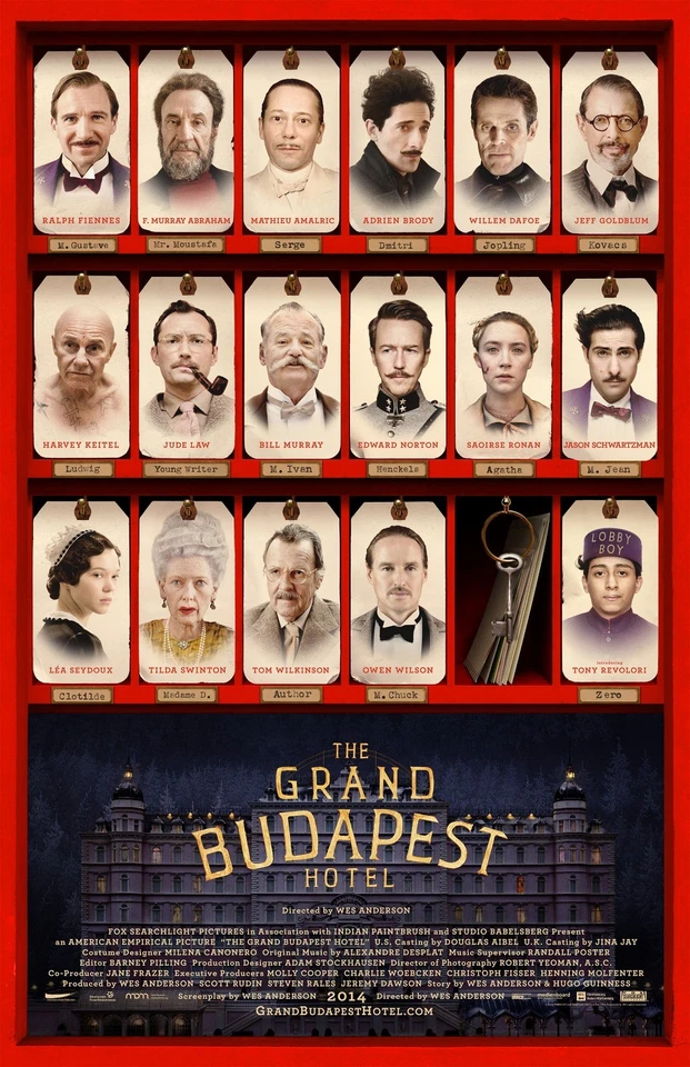 The Grand Budapest Hotel movie poster (b) : 11 x 17 inches : Wes Anderson