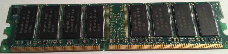 Hynix HYMD264646B8J-D43 AA  DDR400 PC3200U 512MB SDRAM - Image 2 of 2