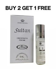 Al-Rehab Sultan Roll On Attar (6ml) Long Lasting Fragrance Buy 2 Get 1 Free