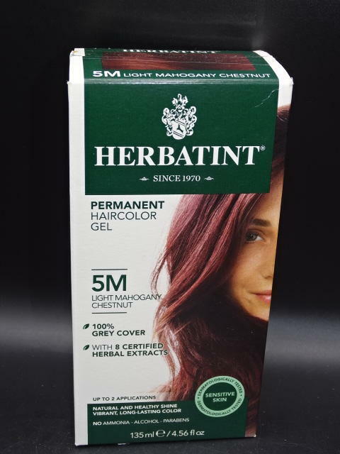 Herbatint, Hair Color Light Mahogany Chesnut 5M, 4 Fl Oz *dmg box*