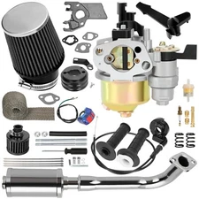 Carburetor Exhaust Muffler Air Filter Stage 2 Kit For CT200U BT200X Mini Bike