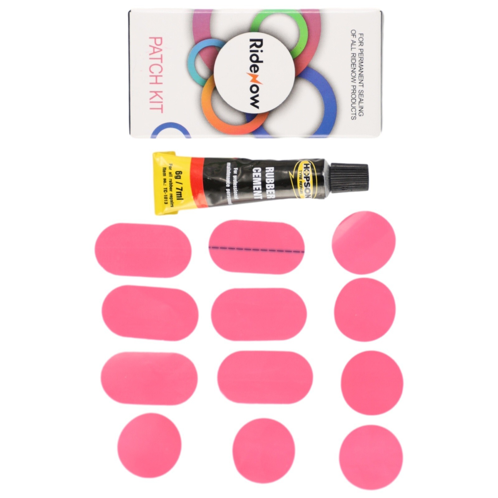 TPU Inner Tube Repair Kit Transparent Patches and Glue for Easy