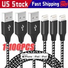 Câble Chargeur Rapide Résistant pour iPhone 13 12 11 X XR 8 Cordon de Charge en Gros