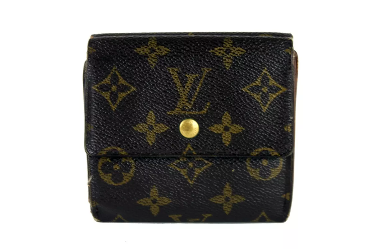 Auth Louis Vuitton Monogram Canvas Mini Lin Trifold Small Wallet France  Vintage