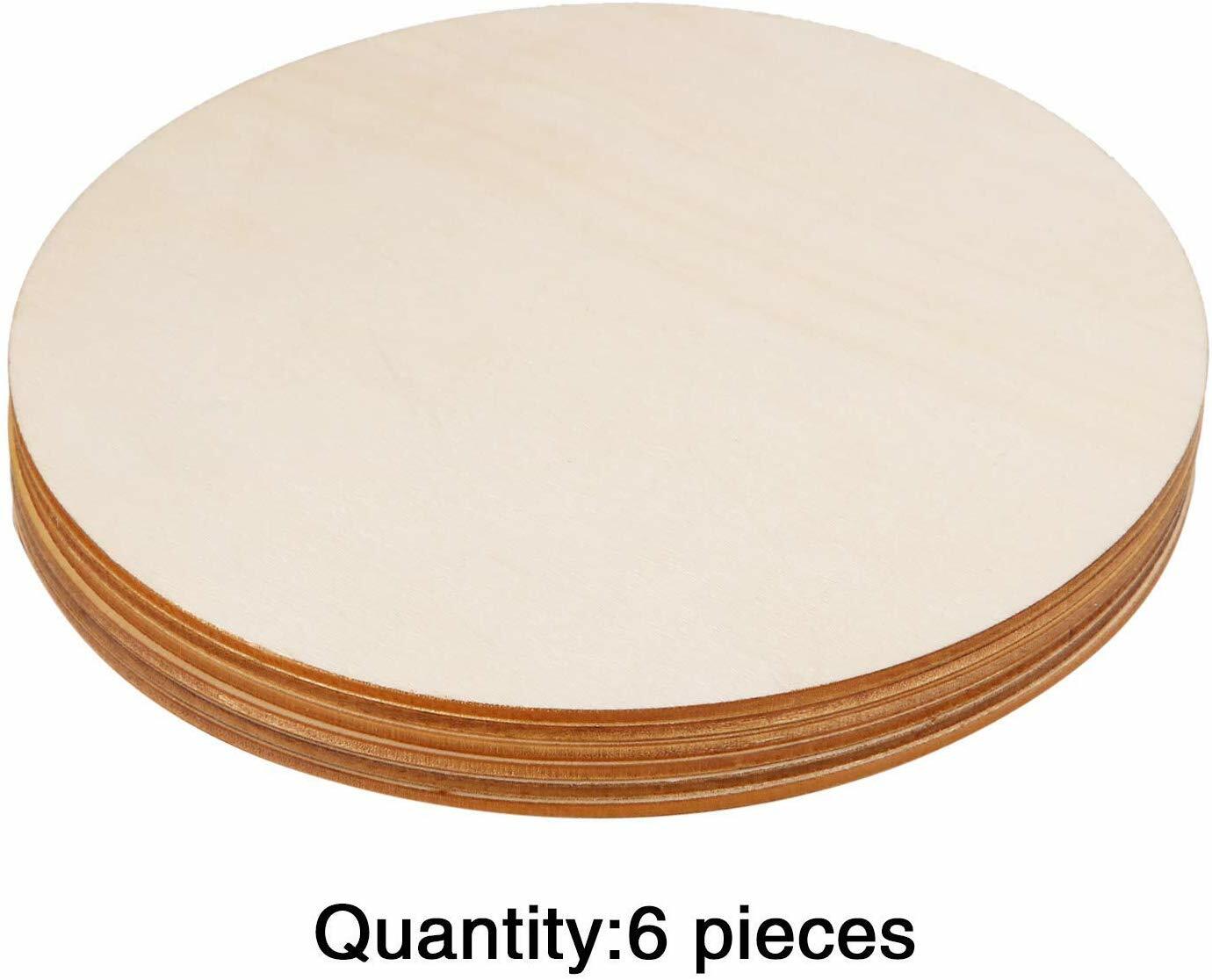KitBeads 100 Holzkronen-Ausschnitte – Ca. 31 Mm, Unlackiert, Für Basteln, Schmuck & Deko, Naturfarben